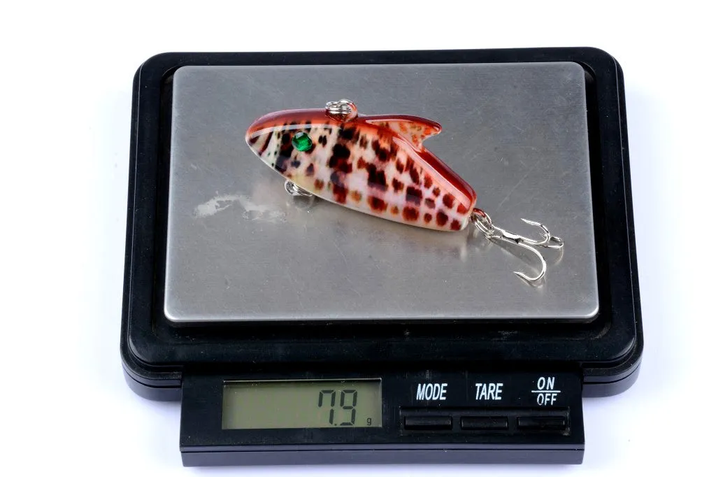 4x 5.5cm Colorful Vib Bait Fishing Lures, Salt/Freshwater