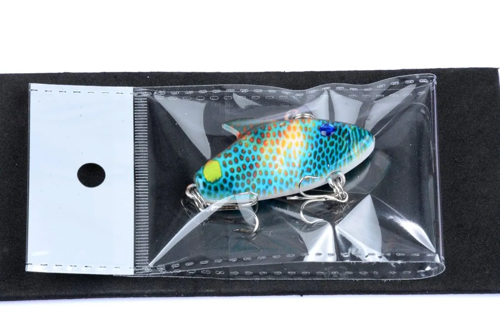 4x 5.5cm Colorful Vib Bait Fishing Lures, Salt/Freshwater