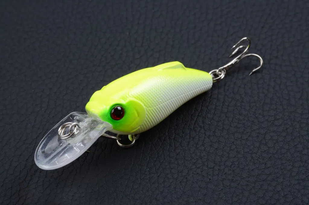 8x 7.5cm Popper Crank Bait Lures Set for Saltwater & Freshwater