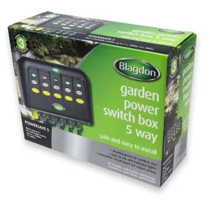 Blagdon 5 Outlet Powersafe Safe Weatherproof Electrical Switch Box