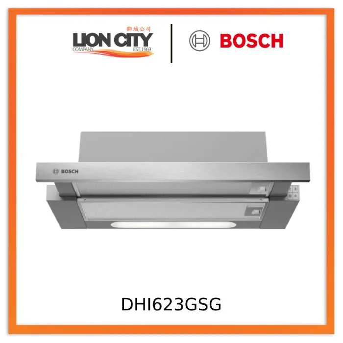 Bosch DHI623GSG 60 cm Built-In Stainless Steel Slimline Hood