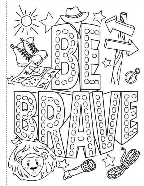 Brave, Strong Smart Coloring Book