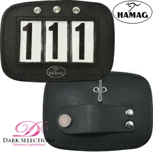 Hamag Leather Swarovski Bridle Numbers - Pair