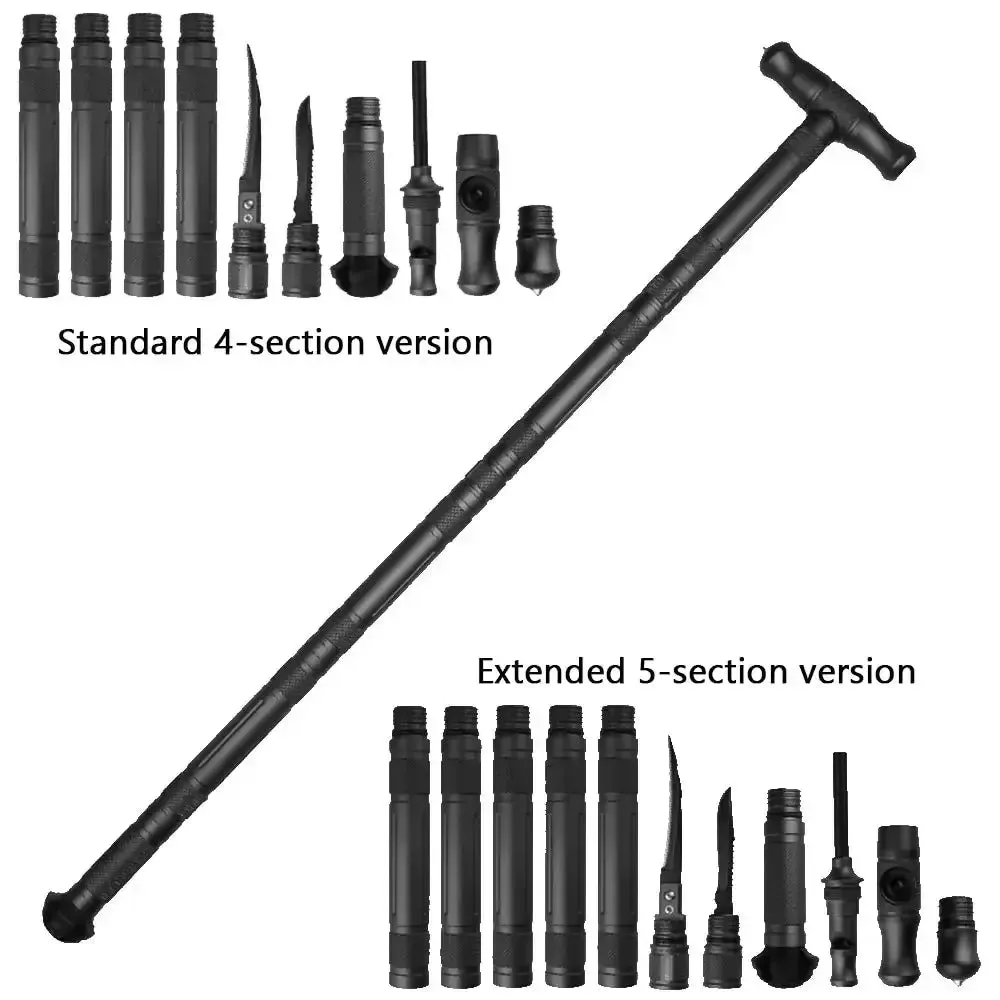 Hiking Aluminum Alloy Tactical Stick Hiking Poles Sticks Tactical