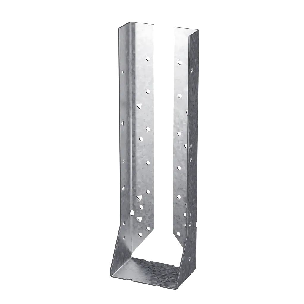 HUC Galvanized Face-Mount Concealed-Flange Joist Hanger for 4x14