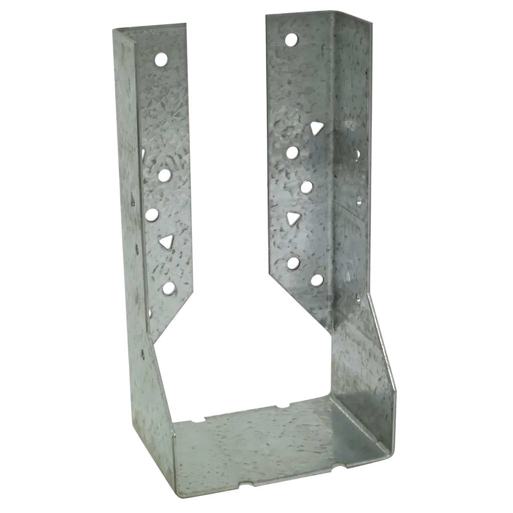 HUC Galvanized Face-Mount Concealed-Flange Joist Hanger for 4x8