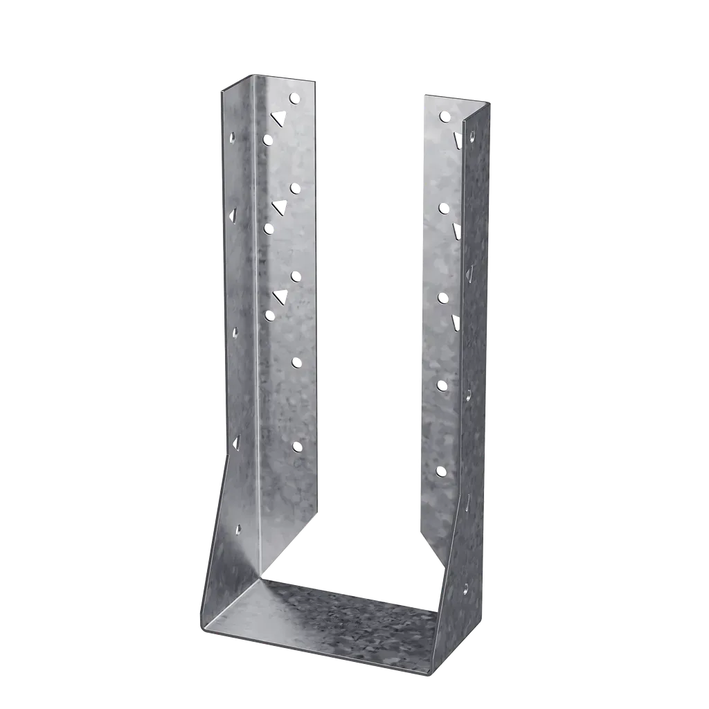 HUC Galvanized Face-Mount Concealed-Flange Joist Hanger for Triple 2x12