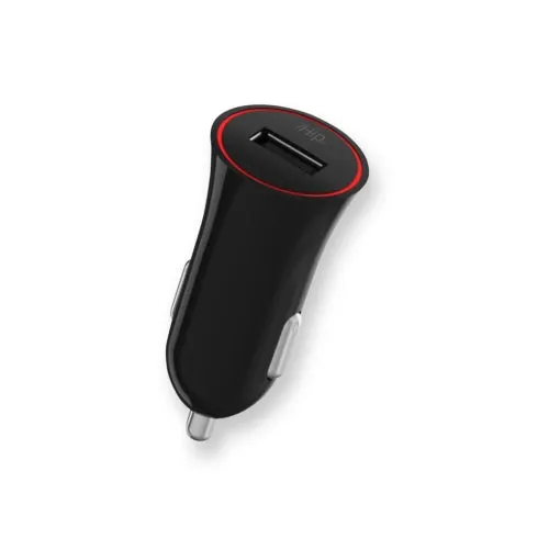 iHip Single USB Black 1A Car Charger