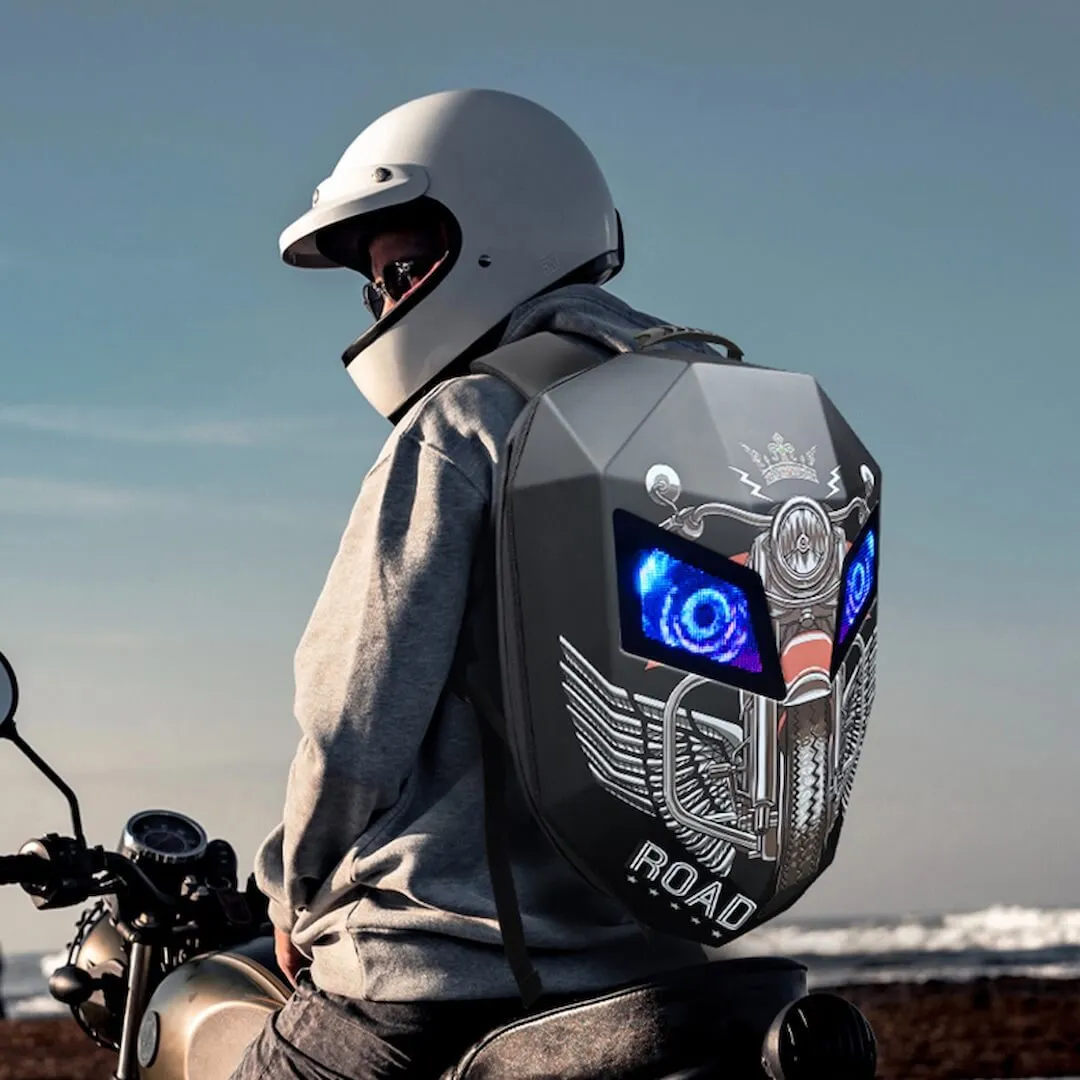 Knight LED Motorcycle Backpack - Crown