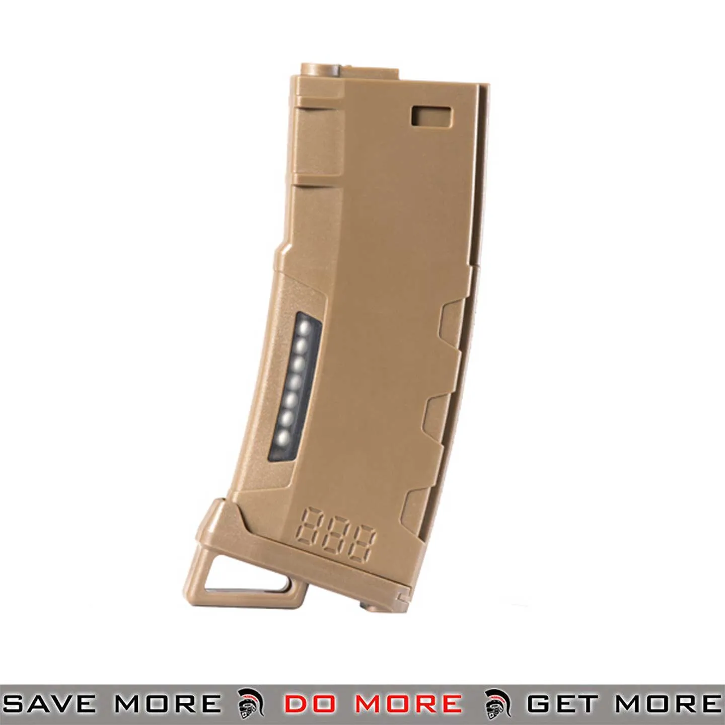 Lancer Tactical 130 Round High Speed Spare Mid Cap Magazine for Airsoft Electric M4 Rifles