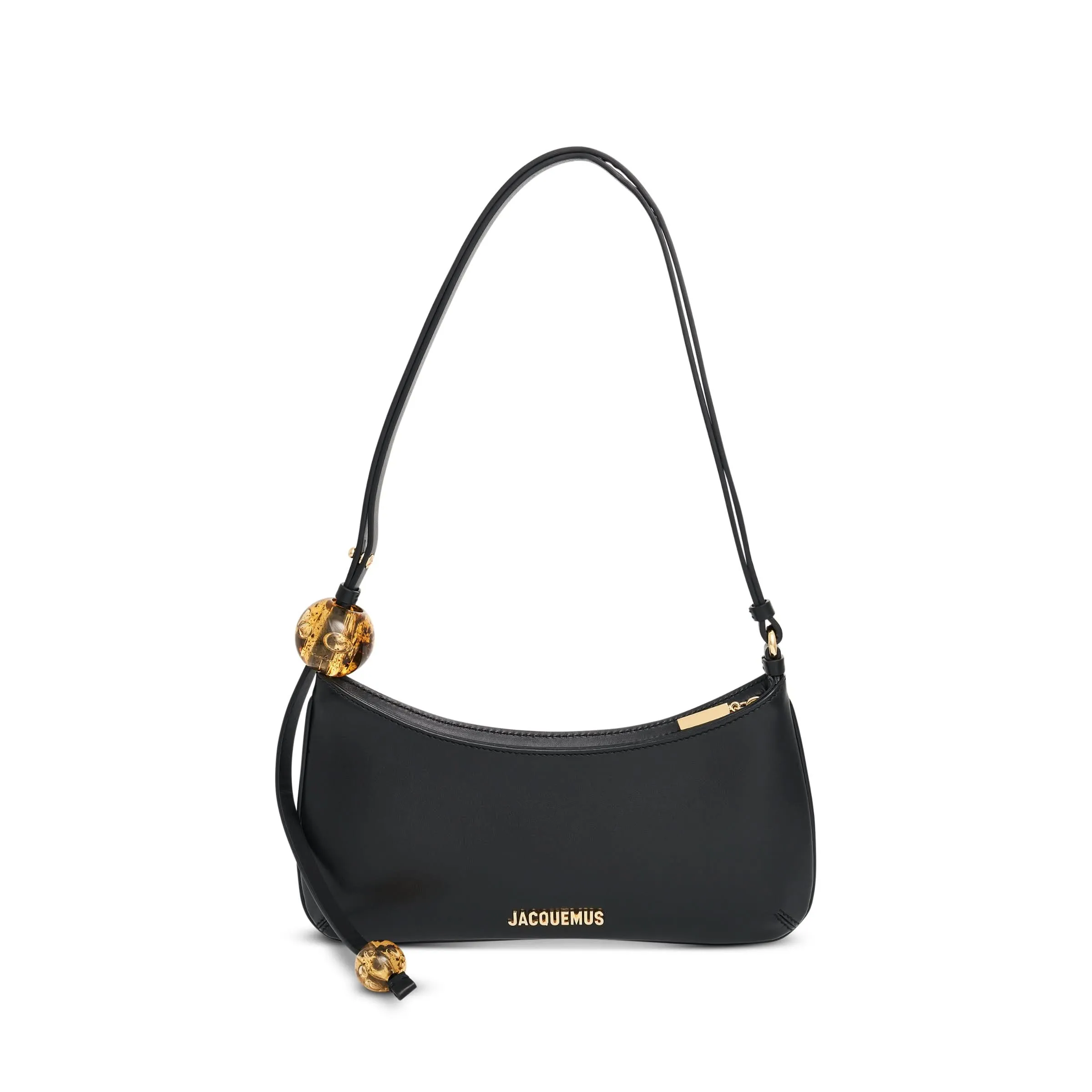 Le Bisou Perle Leather Bag in Black