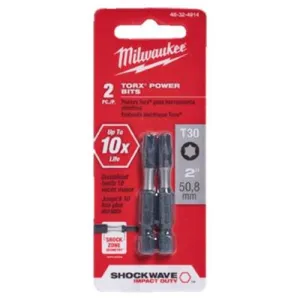 Milwaukee 48-32-4914 T30 2” Power Bit 2PK