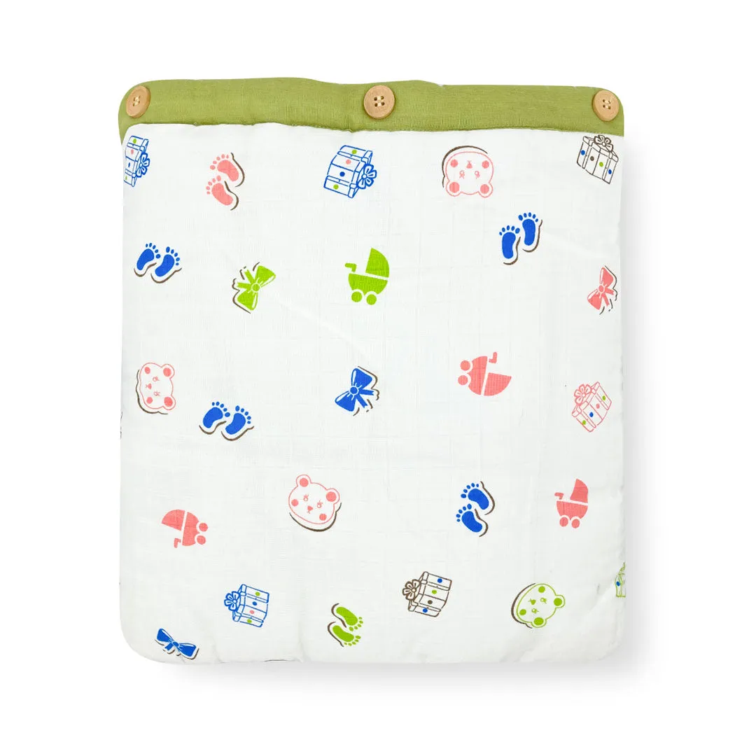 Muslin Carry Nest for Baby -Traveling Bed Soft Cotton -Newborn