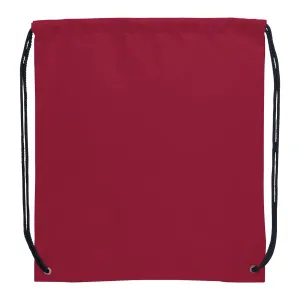 Oriole Polyester Drawstring Bag - Maroon