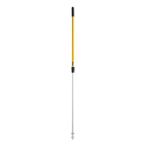 Rubbermaid® Hygen™ Extendable 48" - 72" Quick Connect Yellow Aluminum Mop Handle