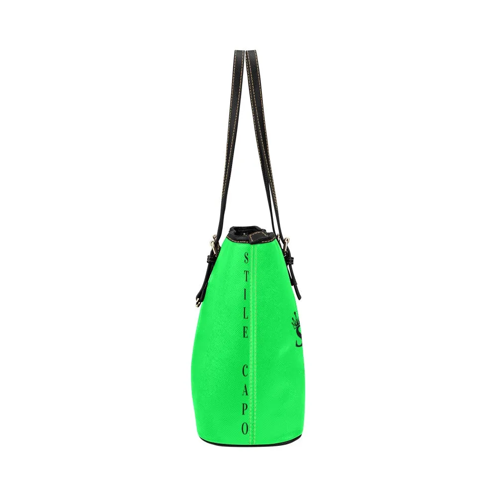 STILE CAPO QUEEN LIME BLKS TOTE BAG.