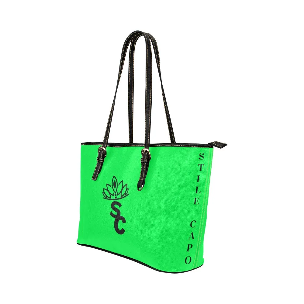 STILE CAPO QUEEN LIME BLKS TOTE BAG.