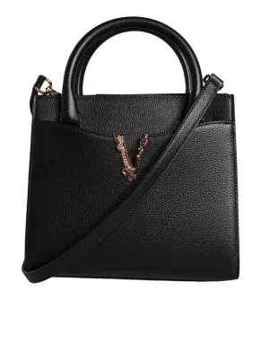 Versace Virtus Top Handle Leather Bag