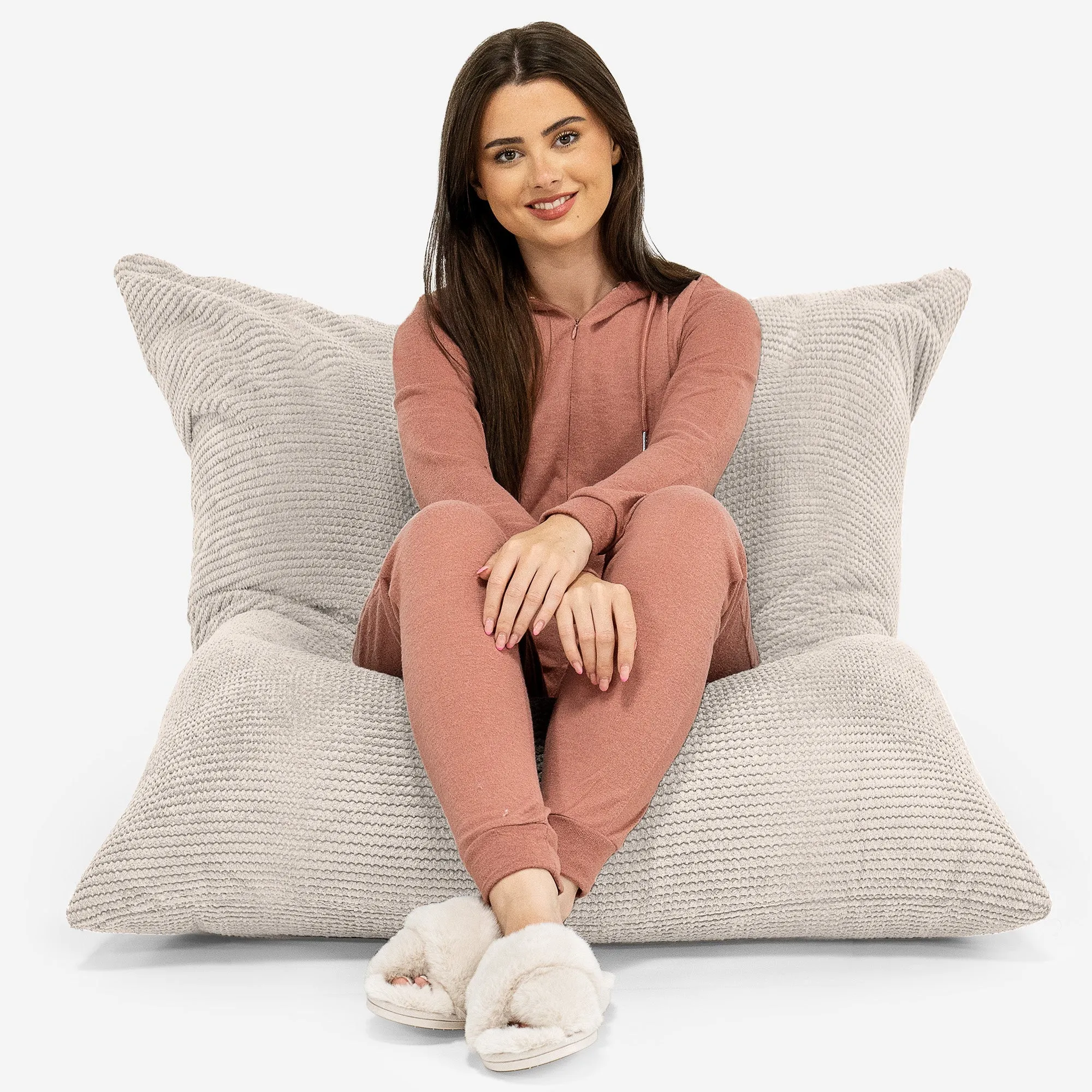 XL Pillow Beanbag - Pom Pom Ivory